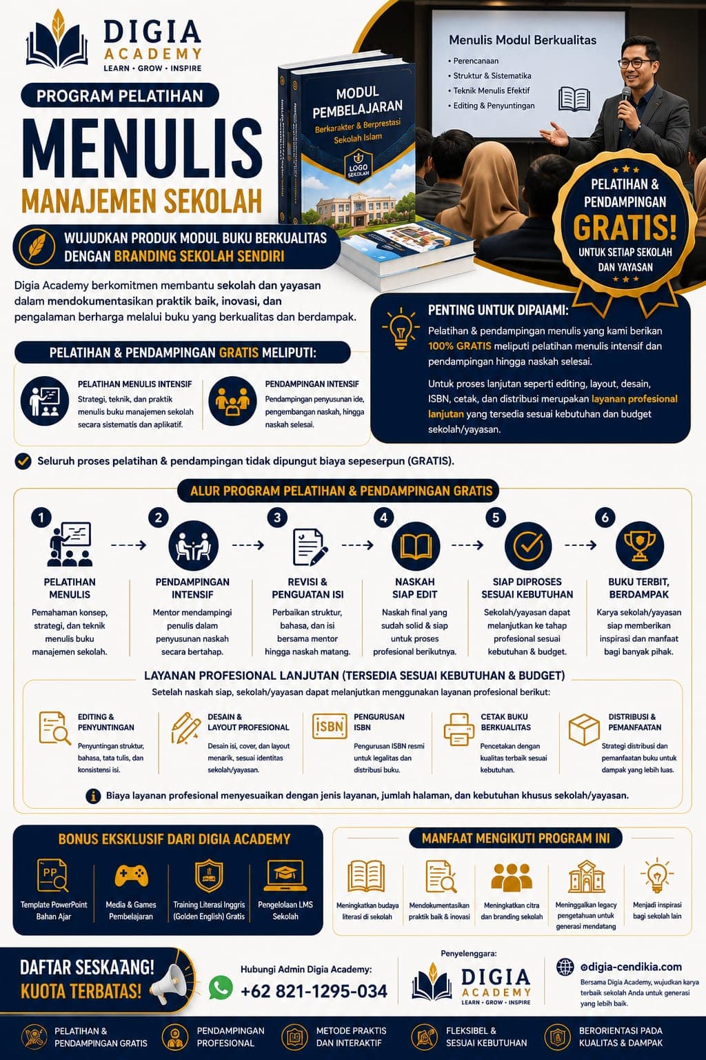 Paket Map Raport Emboss Emas & Administrasi Terpadu
